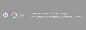 Logo Fakulteta organizacionih nauka u Beogradu.