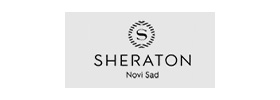 Logo Hotela Sheraton u Novom Sadu.