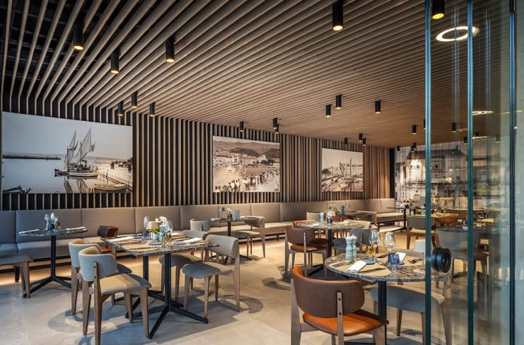 obloge zida i plafona kafića i restorana