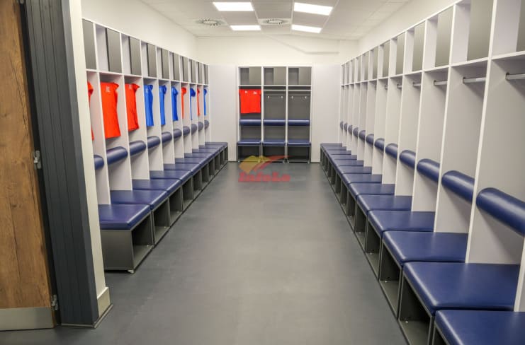 nameštaj za svlačionice - opremanje stadiona
